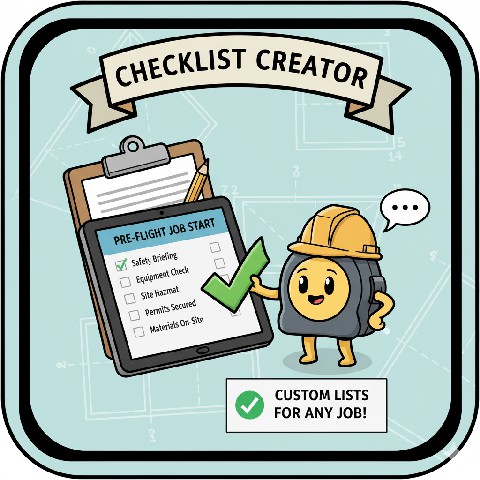 Checklist Creator - Free construction calculator